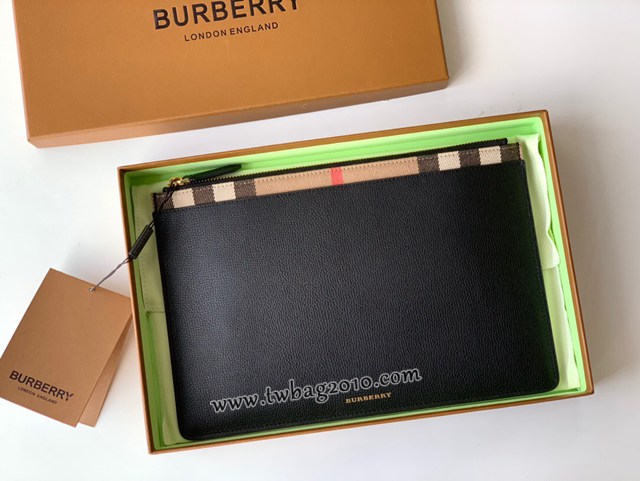 Burberry專門店新款拼色手包 巴寶莉男士專櫃最新手拿包 yxb1193
